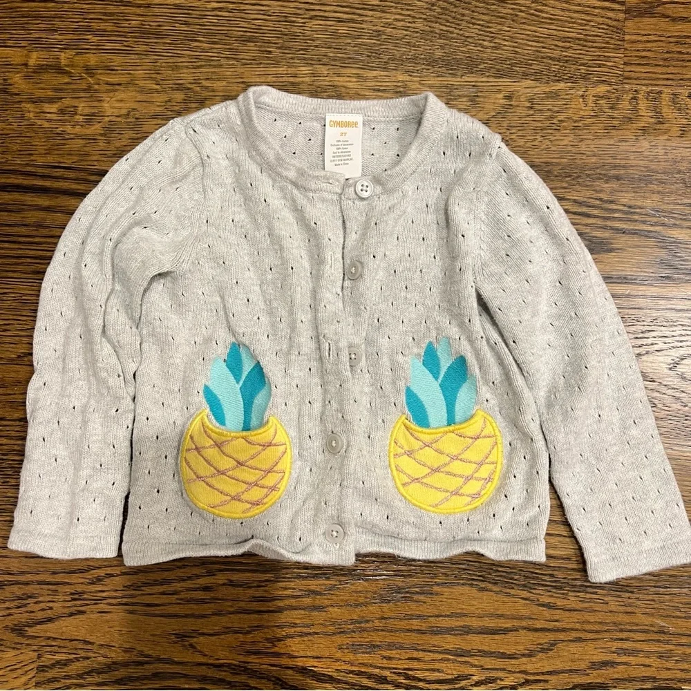 Gymboree Pineapple Cardigan Sweater